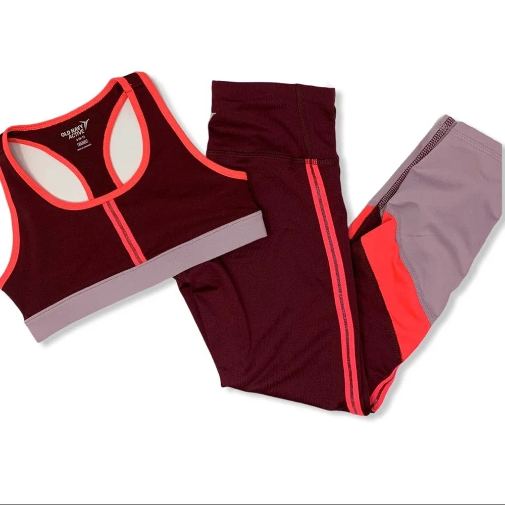 Old Navy active sports bra and legging‎ set S 6/7